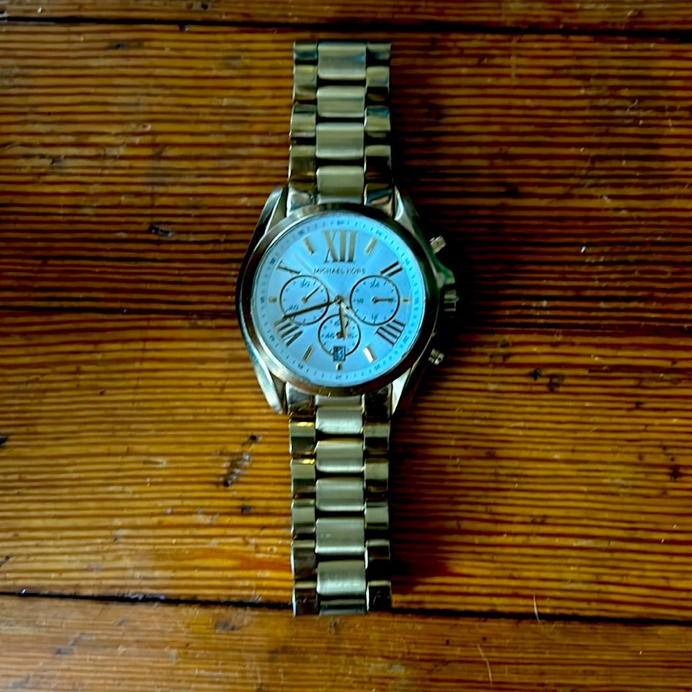 Michael Kors Gold Watch Large Face
